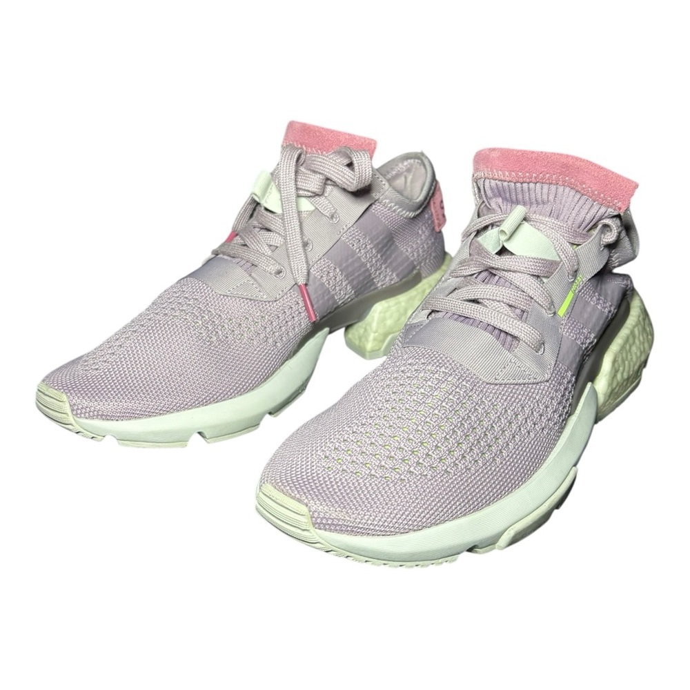 Adidas Pod S3.1 Womens Size 9 Purple White Athletic Running Shoes Sneakers